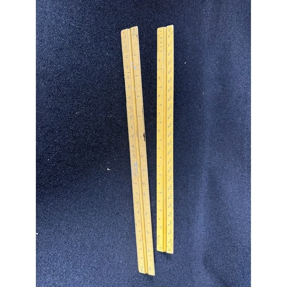 Vintage Dietzgen 11626 11636 Triangular Architect Engineer Scale Rulers USA 12in